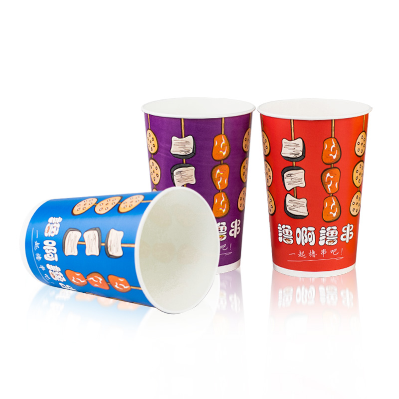 加厚一次性冷锅串串桶纸杯烤串关东煮46A烤串外卖打包桶包邮500只