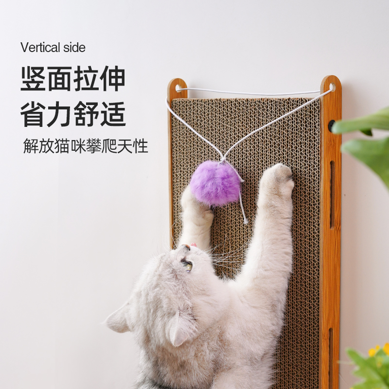 新L型猫抓板立式耐磨不掉屑特大号猫咪磨爪抓板可替换芯一体沙发