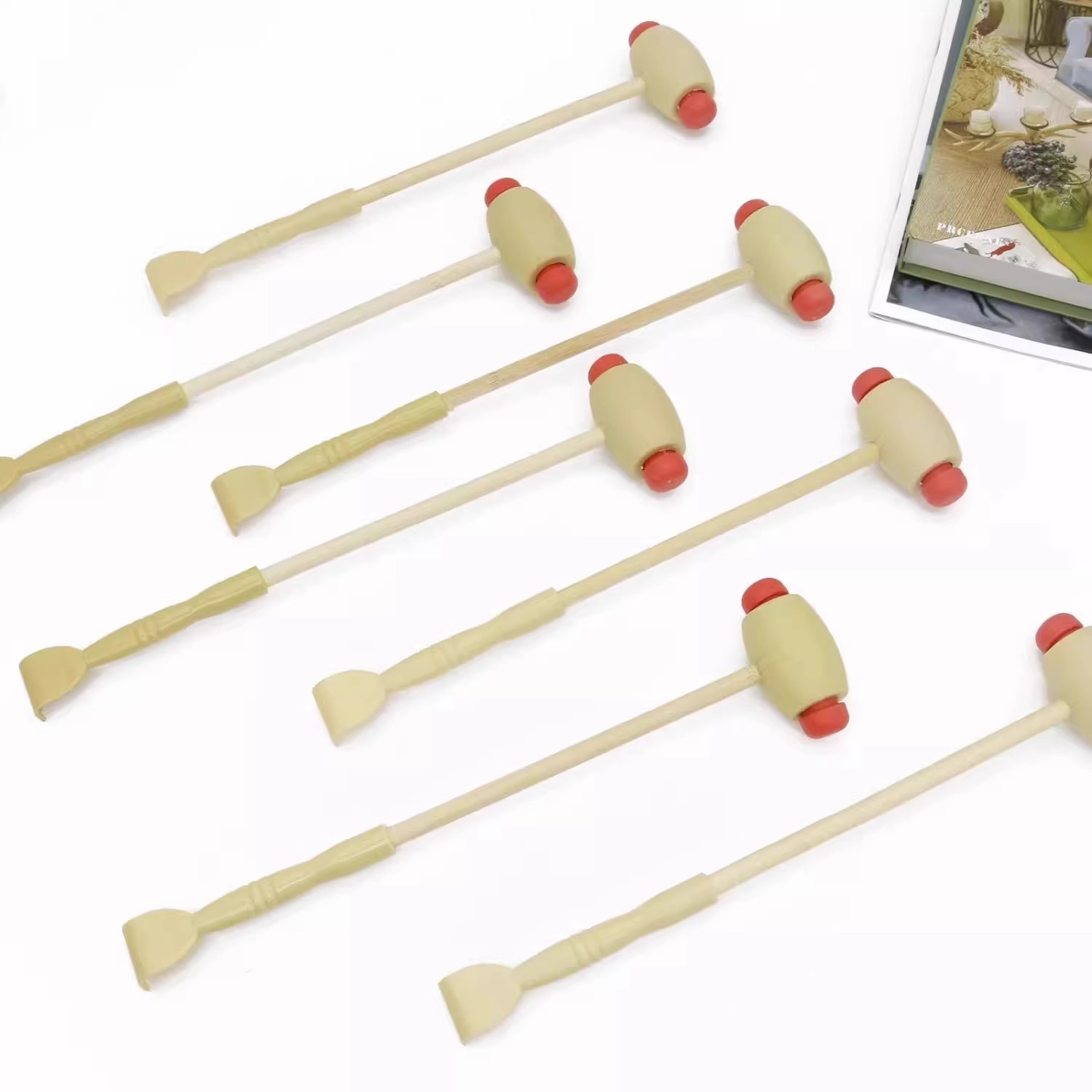 按摩捶木柄不求人敲背抓痒