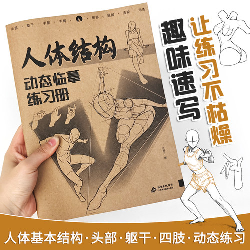 人体结构动态临摹练习册