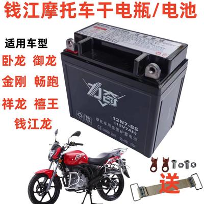 钱江125/150机车金刚畅跑禧王御龙祥龙卧龙免维护干 干电瓶电池