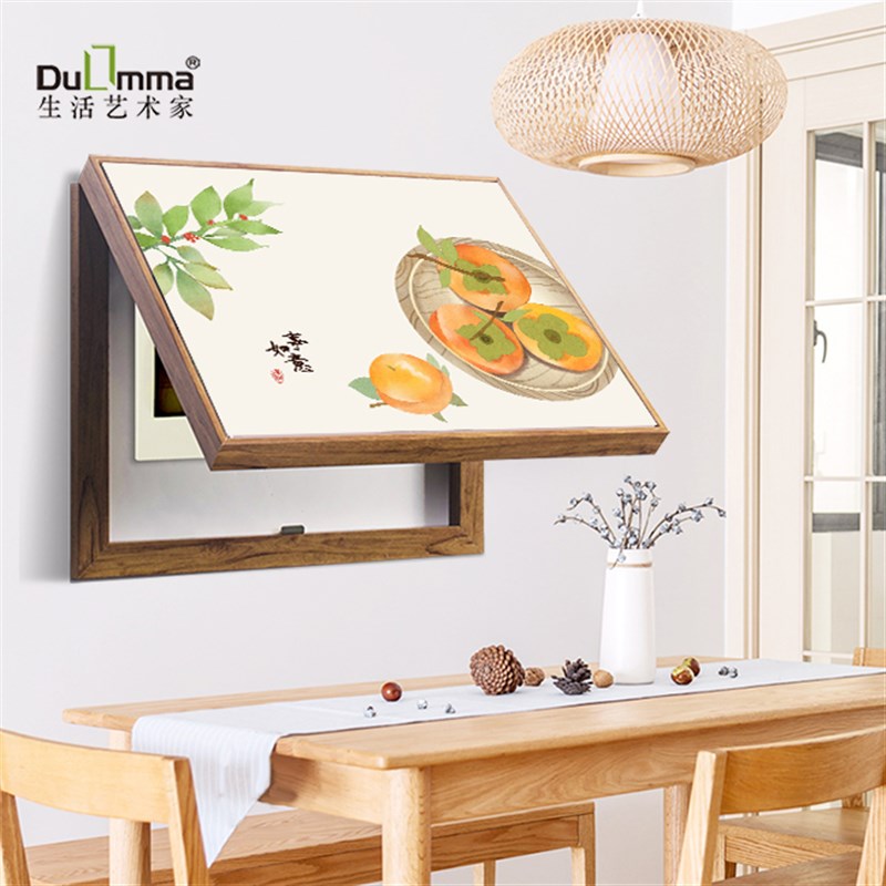 电表箱水果装饰画吉祥画餐厅画遮挡画强电箱电闸开关盒挂画墙画图片