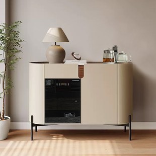 带煮茶饮水机带消毒一体柜 现代轻奢实木茶吧机家用全自动2024新款