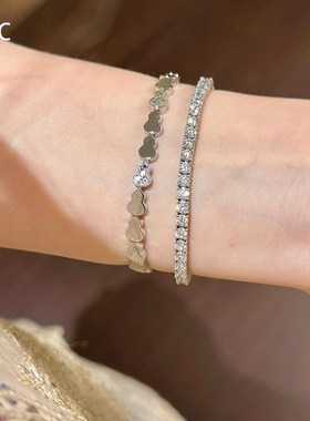 银色碎冰冰小葫芦手链韩系轻奢小众精致高级感新中式时尚百搭手饰