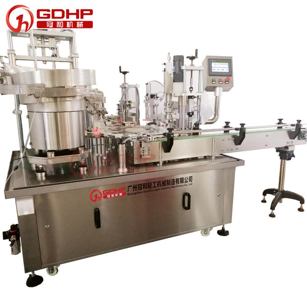 定制自动UV胶指甲油睫毛胶密封胶水分装机502胶水灌装旋盖一体机