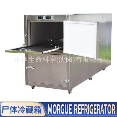 实验室标本冷冻柜Manufacturer太平间两层停尸柜双开门尸体冷藏箱