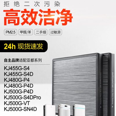 适配亚都空气净化器过滤网双面侠KJ500G-S4DPro/KJ500G-P4D过滤芯