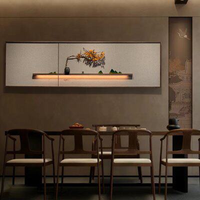 宋代美学装饰挂件新中式禅意茶室客厅书房墙上墙面装饰壁饰墙饰