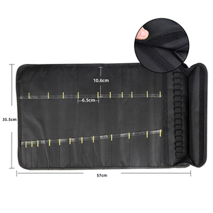 厨刀收纳包日式卷筒手提刀袋牛津布便携式西餐厨师刀包工具包蓝色