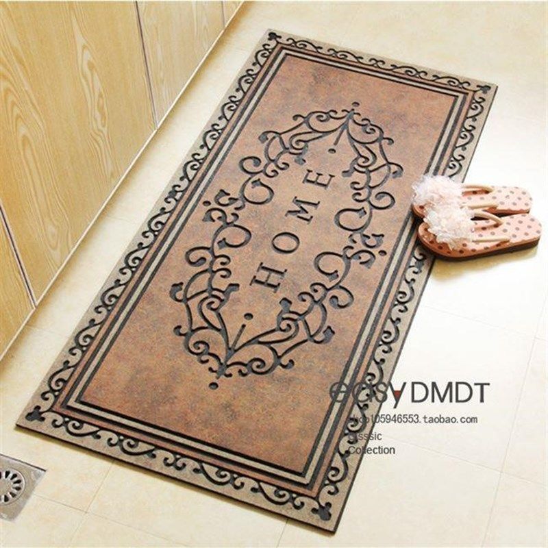 高档进门入户橡胶地垫欧式入室地毯厨房门垫蹭土塑料脚垫防滑地垫,居家布艺,家用脚垫,淘宝优惠券,粉丝福利购,淘宝优惠卷