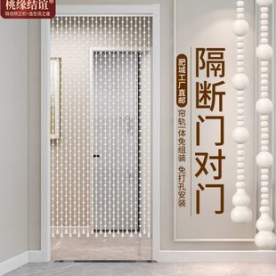 桃木门帘葫芦珠子珠帘厕所餐厅厨房隔断帘卧室玄关过道挂帘免打孔