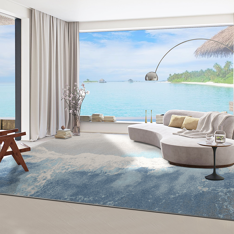 地毯客厅茶几毯海边现代简约沙发地垫房间卧室床边家用地毯沙发垫