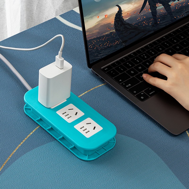 可爱迷你便携插板usb小插座排少女粉多功能学生宿舍可收线接线板