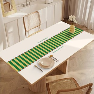 几何餐桌桌布防水防油免洗茶几餐桌垫防烫隔热台面保护垫子 新款