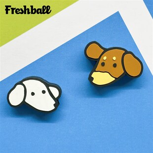 Freshball可爱卡通小狗专业网球拍避震器减震器结硅胶防震器粒条