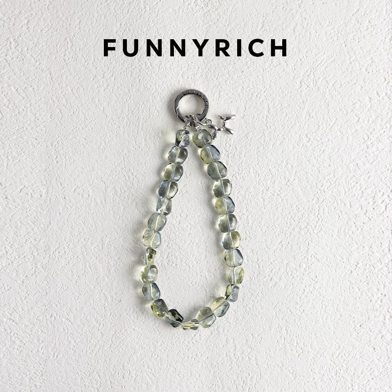 FUNNYRICH果冻水晶石手机链手机壳挂绳新款挂饰女手机挂件高级感