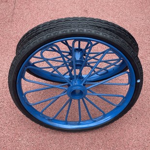 加厚钢筋斗车轮板车车轮架子车胎工地推拉架子车轴承环卫车充气轮