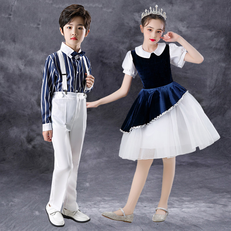 女童公主裙小女孩主持晚礼服儿童学生钢琴表演走秀长袖演出服长款,童装/婴儿装/亲子装,儿童演出服,淘宝优惠券,粉丝福利购,淘宝优惠卷