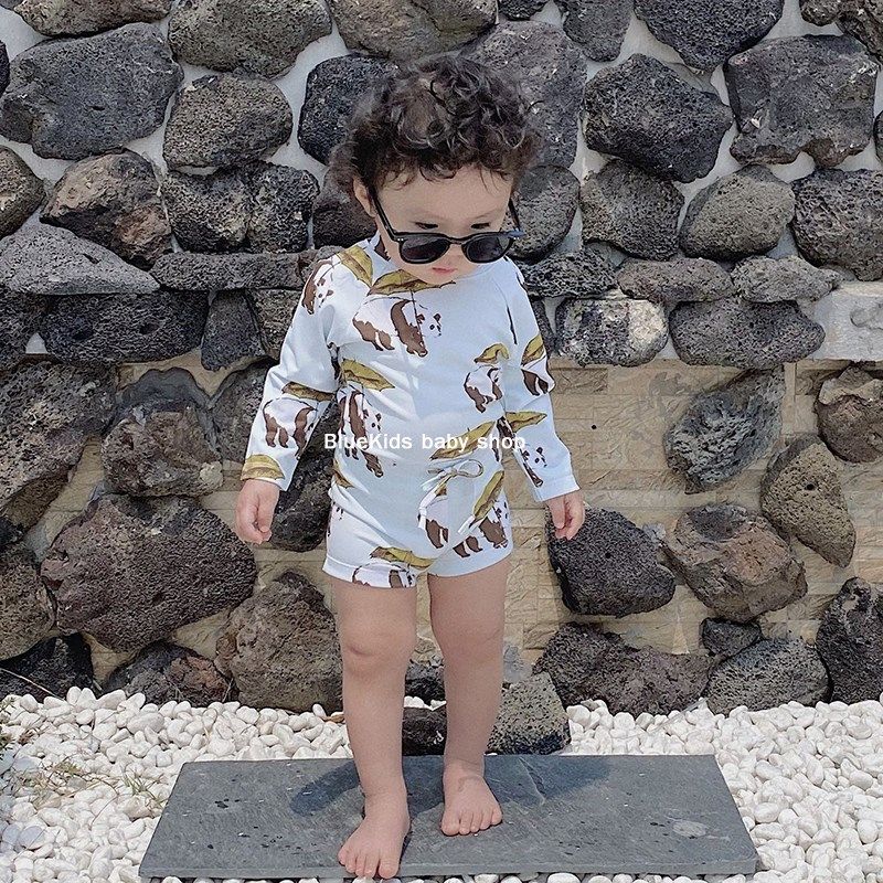 儿童泳衣男童 2024新款长袖防晒套装夏季宝宝分体游泳装沙滩泳裤,童装/婴儿装/亲子装,泳衣裤,淘宝优惠券,粉丝福利购,淘宝优惠卷