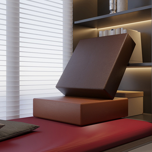 定做椰棕乳胶高密度海绵皮革坐垫飘窗垫定制加厚加硬卡?椅垫凳垫