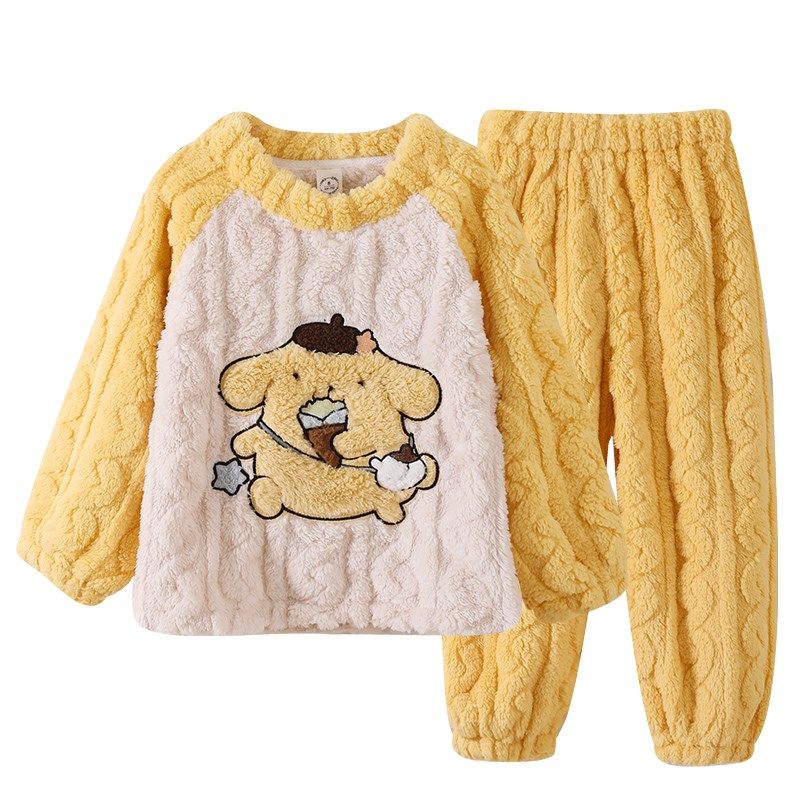女童睡衣儿童法兰绒秋冬季加绒加厚款保暖中大童珊瑚绒女孩家居服,童装/婴儿装/亲子装,家居服套装,淘宝优惠券,粉丝福利购,淘宝优惠卷