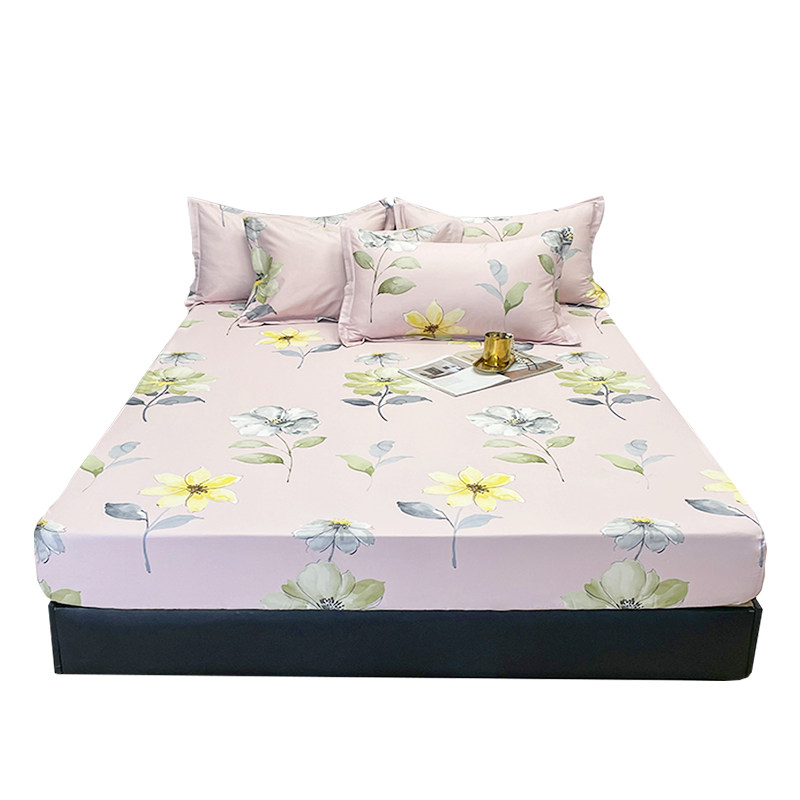 60s长绒棉床笠抗菌A类全棉床罩套防尘罩180x200x220防滑薄垫加大