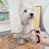 狗狗防爆冲牵引绳狗链遛狗p绳牵狗绳宠物链子幼犬外出神器柴犬P链