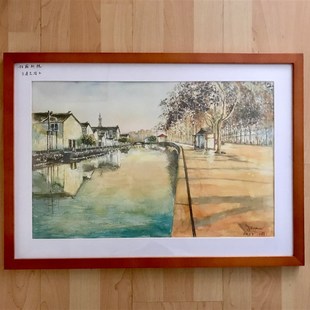 36寸90cm相框4k画框8开素描画挂墙 1000拼图框5070