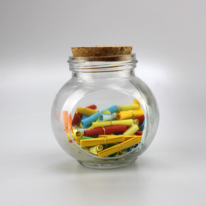 包邮星形急救瓶子许愿信纸卷糖果罐子小纸条解忧大号玻璃罐带字条