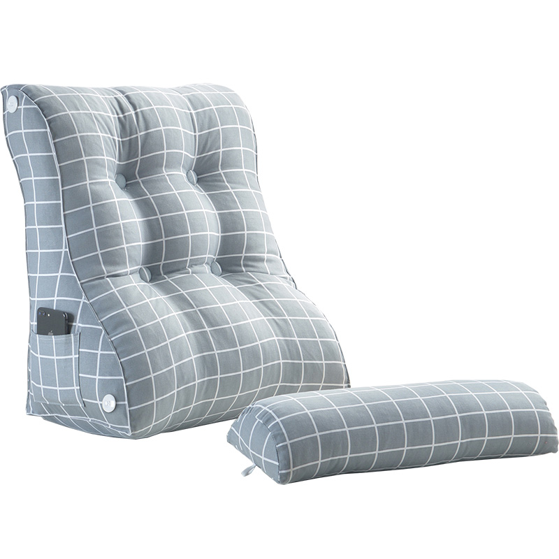 床头大靠垫三角靠垫双人沙发大靠背软包榻榻米床上公主靠枕可调节