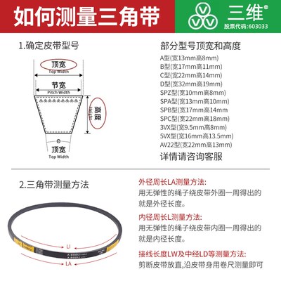 三维三角带C型4928/C4950/C5004/C5029/C5050/C5100/C5150/C5182