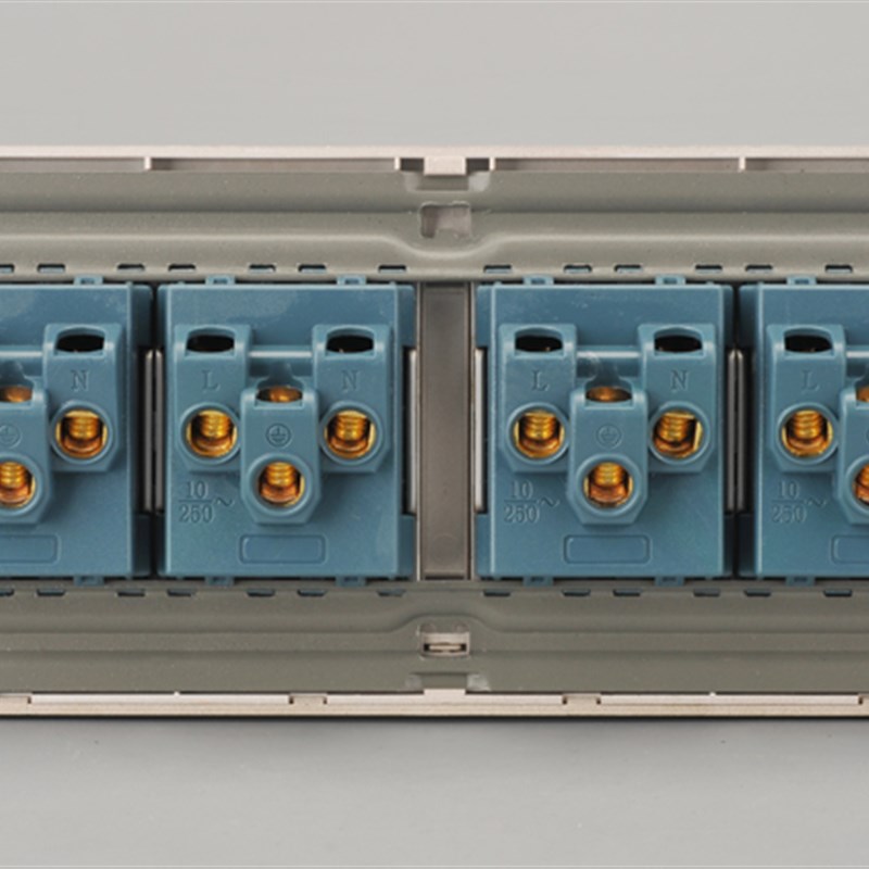 118型开关插座香槟金Q7系 二十孔 多孔十二12孔 20孔墙壁插座面板
