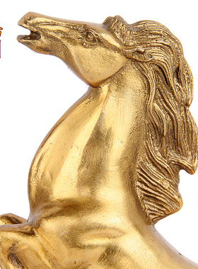 天御阁铜12十二生肖马摆件工艺品招财家居客厅办公室装饰品礼品