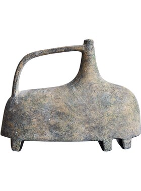 邸高家居侘寂风餐厅民宿软装布置餐边柜陶瓷花瓶花器实木托盘摆件