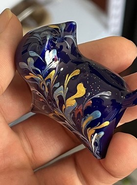 小号手绘猫咪摆件(5厘米)