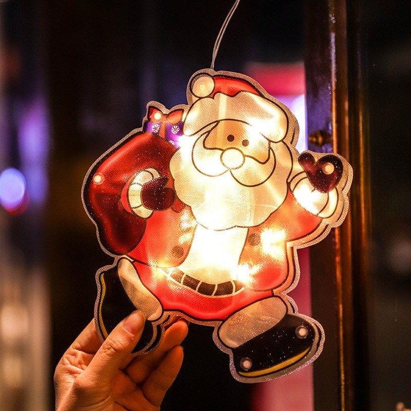 圣诞节彩灯氛围灯LED橱窗场景装饰灯圣诞树老人雪人吸盘窗贴闪灯,节庆用品/礼品,装饰灯,淘宝优惠券,粉丝福利购,淘宝优惠卷