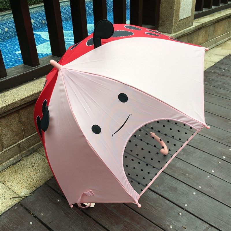 儿童雨伞动物卡通幼儿园宝宝小童中大童小孩小学生雨具阳伞防夹手
