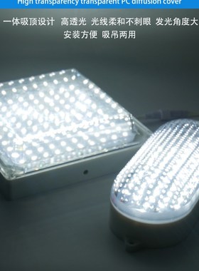 智控冷库专用LED灯8W/10W/12W/15W/20W25W防水接头防水防爆耐低温