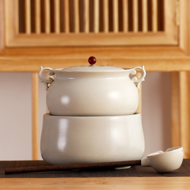 品陶堂电陶炉煮茶炉套装草木灰陶瓷煮茶器煮茶壶家用陶瓷炉煮茶罐