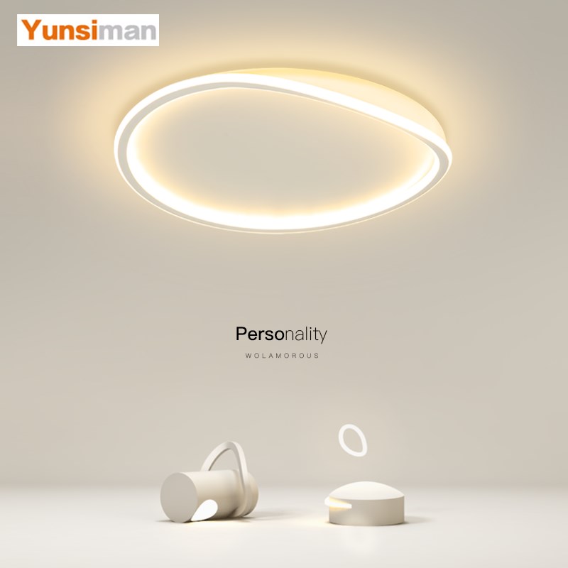创意主卧室灯简约现代led吸顶灯客厅灯餐厅书房房间2024新款灯具