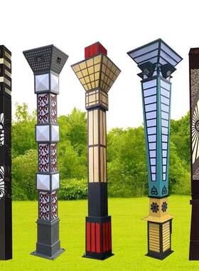 厂家庭院灯户外led景观灯3米4米方形灯柱园林广场别墅小区景观灯