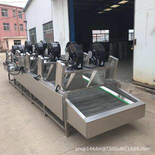 连续外包装袋翻骏驰果转风除干机 蔬清洗沥水设备 锈钢水风不干流