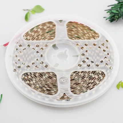 led灯带12V冰蓝色120灯5mm宽3528贴片暖白光裸板灯条家装灯槽