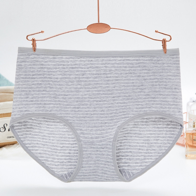 5条装纯棉高腰内裤女大码抗菌妈妈条纹短裤提臀收腹少女士三角裤,女士内衣/男士内衣/家居服,平角裤,淘宝优惠券,粉丝福利购,淘宝优惠卷