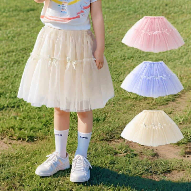 女童网纱半身裙蓬蓬裙2025春秋新款儿童短裙公主半裙夏季女孩裙子,童装/婴儿装/亲子装,半身裙,淘宝优惠券,粉丝福利购,淘宝优惠卷