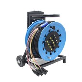 拉杆式 舞台多讯道音频移动电缆盘多路话筒缆绕线盘电缆车4路日升