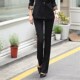 工作裤 女直筒高腰垂感秋冬休闲春秋工装 职业装 西裤 黑色西装 长裤 裤