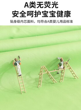 幼儿园被子三件套黄色纯棉绿色被套被褥六件套全棉小被子入园床品