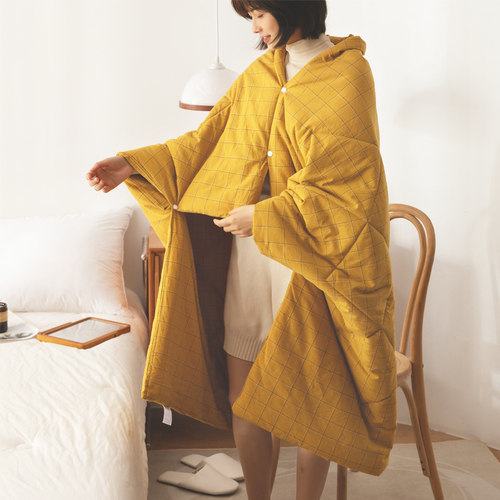 纯棉汽车抱枕被子两用车内午睡神器车载小毯子办公室加厚二合一上