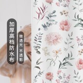 高级感浴帘防水布 浴室隔断帘高档卫生间免打孔加厚防霉淋浴挂帘
